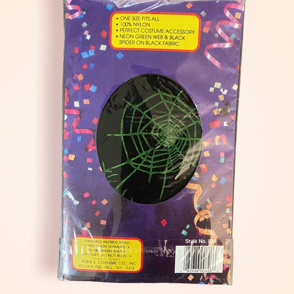 SOLD • 80’s Deadstock Glow in the Dark Tights Halloween S - Picture 3 of 5